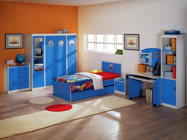 Différents styles de décoration d'une chambre d'enfant pour un garçon